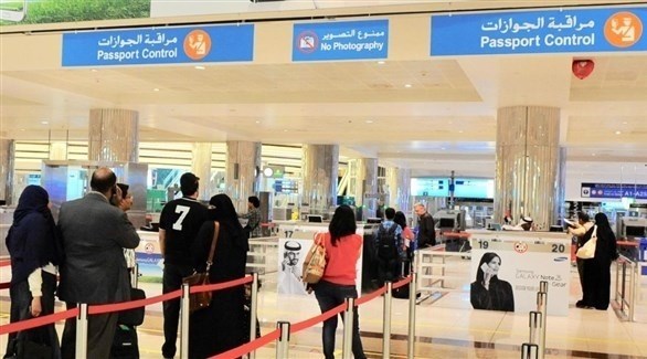مراقبة الجوازات في مطار دبي الدولي (أرشيف)