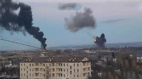 قصف روسي على العاصمة الأوكرانية كييف(أرشيف)