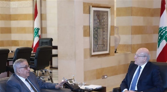 رئيس حكومة تصريف الأعمال اللبنانية نجيب ميقاتي يستقبل وفد الكونغرس الأمريكي (أرشيف)