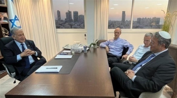 نتانياهو وشركاء في تحالفه اليميني. (موقع "واللا" الإسرائيلي)
