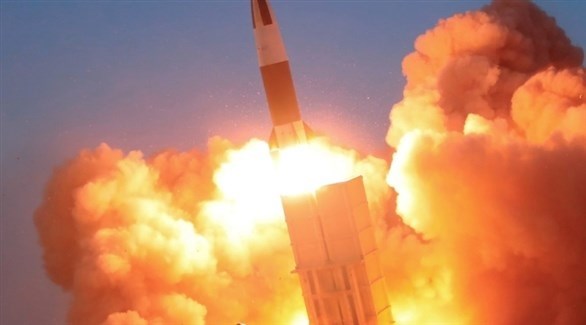 لحظة إطلاق صاروخ باليستي في كوريا الشمالية (أرشيف)