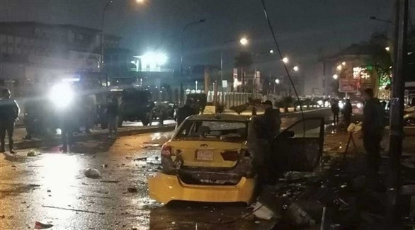 انفجار سيارة مفخخة في بغداد (تويتر)