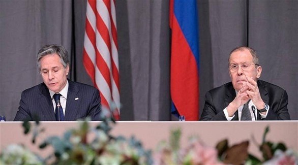 وزيرا الخارجية الروسي سيرغي لافروف والأمريكي أنتوني بلينكن (أرشيف)