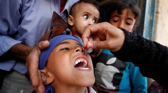 جانب من توزيع اللقاحات في اليمن ضد شلل الأطفال (أرشيف)