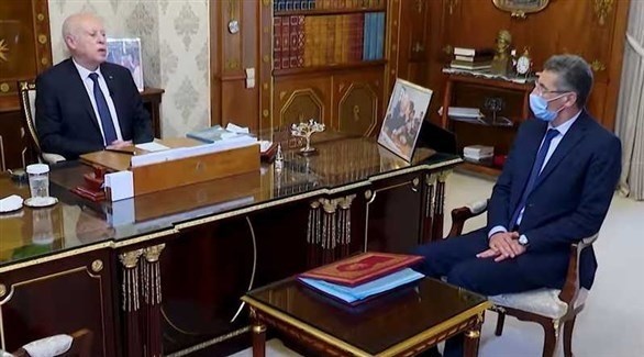 قيس سعيد مع وزير داخليته (وسائل إعلام تونسية)