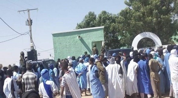 محتجون في موريتانيا على مقتل مواطنيهم في مالي (تويتر)