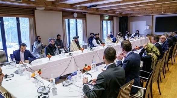 محادثات بين أعضاء في طالبان ودبلوماسيين أوروبيين (تويتر)