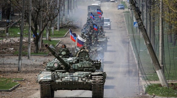 قافلة عسكرية روسية في أوكرانيا (أرشيف)