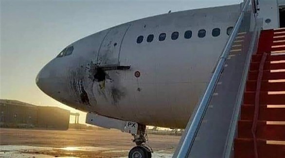 تعرض طارة مدنية لأضرار في مطار بغداد (أرشيف)