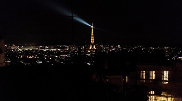 باريس في الظلام بعد انقطاع الكهرباء (أرشيف)