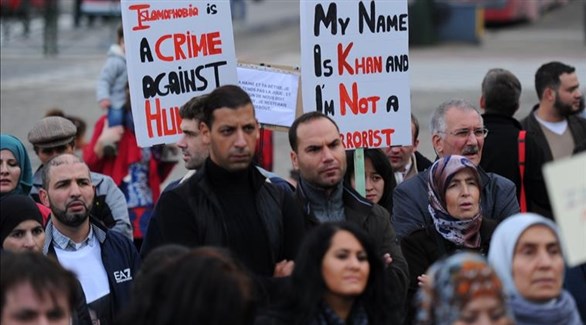 مسلمون يتظاهرون ضد الإسلاموفوبيا في ألمانيا (أرشيف)