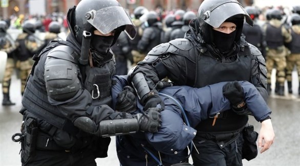 قمع تظاهرة سابقة في موسكو (أرشيف)