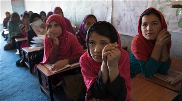 طالبات في مدرسة أفغانية قبل إغلاقها (أرشيف)