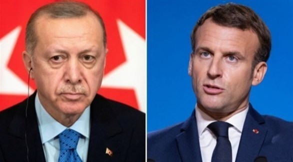 الرئيس الفرنسي ماكرون ونظيره التركي أردوغان (أرشيف)