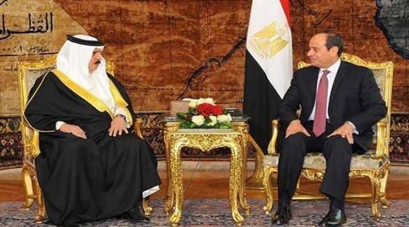 الرئيس المصري والعاهل البحريني (تويتر)