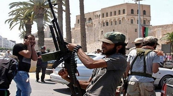مسلحون من إحدى ميليشيات العاصمة الليبية طرابلس (أرشيف)