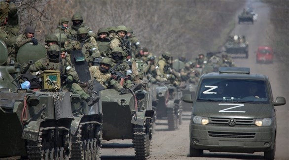 قافلة عسكرية روسية في أوكرانيا (أرشيف)