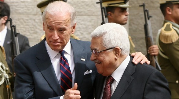 الرئيس الأمريكي جوبايدين والفلسطيني محمود عباس(أرشيف)