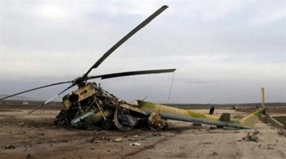 تحطم طائرة هليكوبتر في واقعة سابقة (أرشيف)