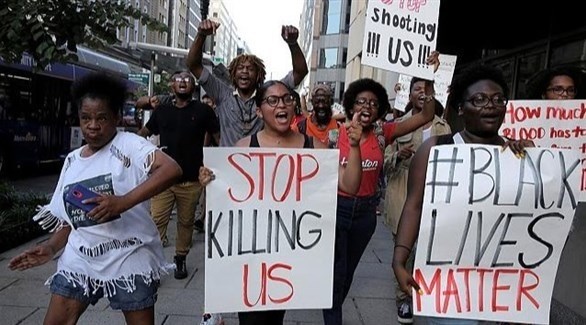 تظاهرات سابقة لوقف قتل السود في أمريكا (أرشيف)