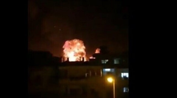انفجار في سوريا بعد ضربة إسرائيلية (أرشيف)