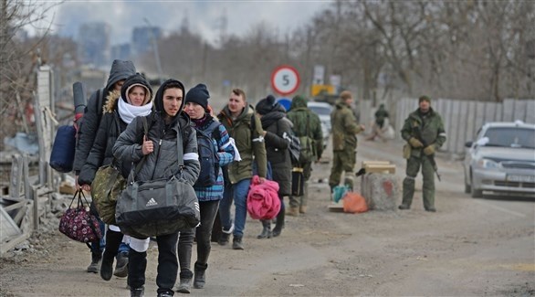 سكان يغادرون منطقة دونيتسك (أرشيف)