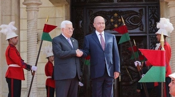 الرئيس العراقي ونظيره الفلسطيني (أرشيف)