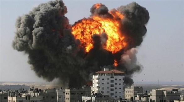 قذيفة إسرائيلية على غزة خلال الحرب (أرشيف)