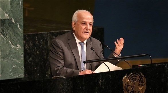 مندوب فلسطين الدائم لدى الأمم المتحدة رياض منصور (أرشيف)