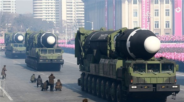 صواريخ خلال عرض عسكري لجيش كوريا الشمالية (أرشيف)