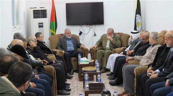 اجتماع سابق بين حركتي حماس والجهاد الإسلامي في غزة (أرشيف)