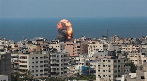 غارة إسرائيلية على قطاع غزة (تويتر)