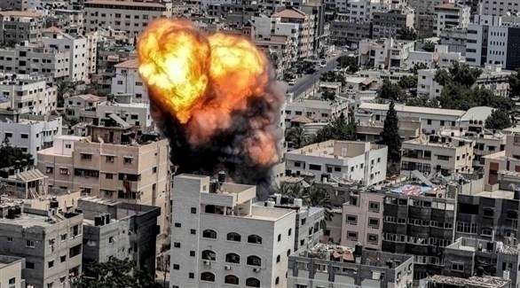 غزة تحت القصف الإسرائيلي (تويتر)