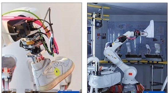 روبوت "B.I.L.L" يمكنه إصلاح وتنظيف الأحذية الرياضية (ديلي ميل)