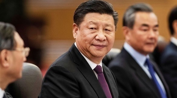  الرئيس الصيني شي جين بينغ في قاعة الشعب الكبرى في بكين عام 2018. (رويترز)
