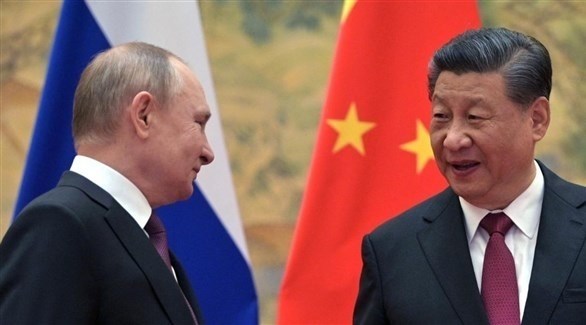 الرئيسان الصيني شي جين بينغ والروسي فلاديمير بوتين.(أف ب)