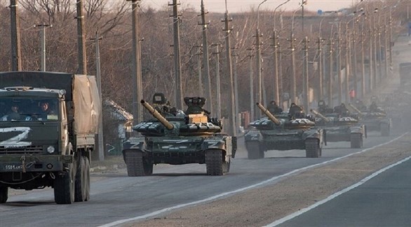 آليات عسكرية في باخموت الأوكرانية (أرشيف)