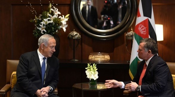 الملك عبدالله الثاني ورئيس الوزراء الإسرائيلي بنيامين نتانياهو (أرشيف)