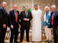 عبدالله بن زايد يستقبل وفد الاتفاق الإبراهيمي للسلام من القادة الإنجيليين