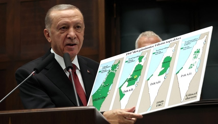 أردوغان يعرض خارطة فلسطين في الجمعية للأمم المتحدة (أرشيف)