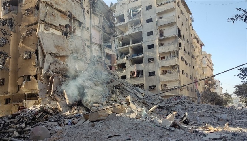 مبان دمرها القصف الإسرائيلي في غزة.