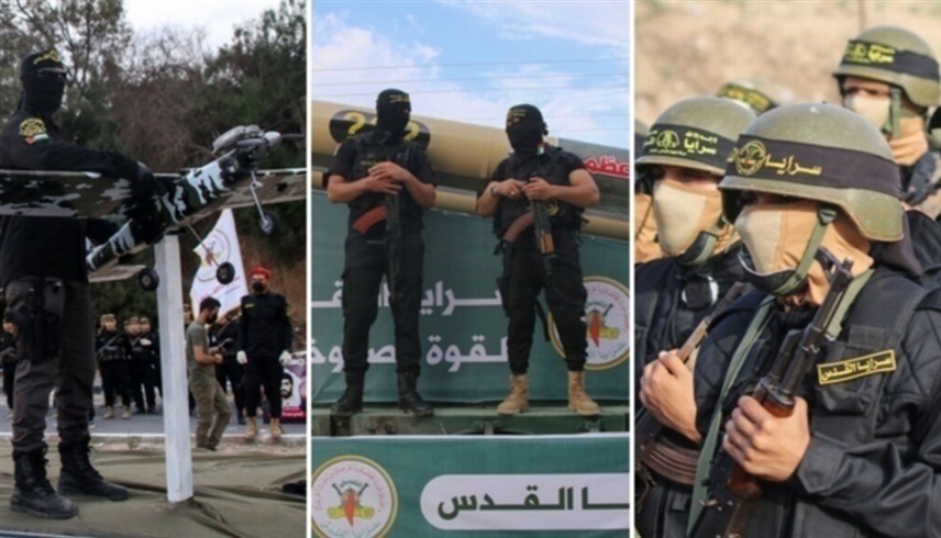 العرض العسكري لحركة الجهاد في غزة (وسائل إعلام فلسطينية)