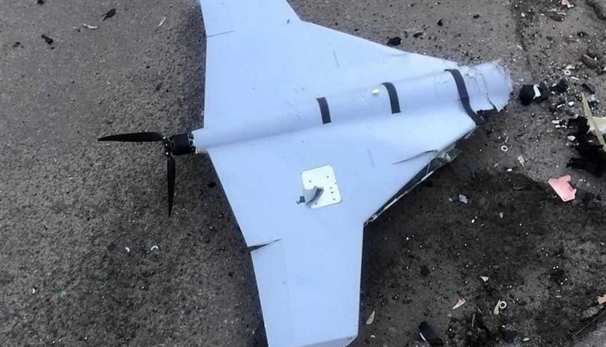 طائرة روسية دون طيار بعد سقوطها في أوكرانيا (أرشيف)