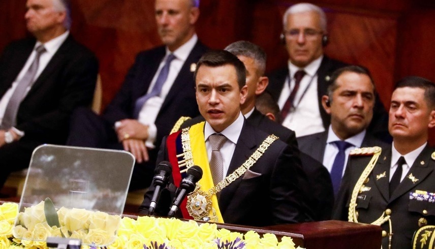 الرئيس الإكوادوري الجديد دانيال نوبوا (إكس)
