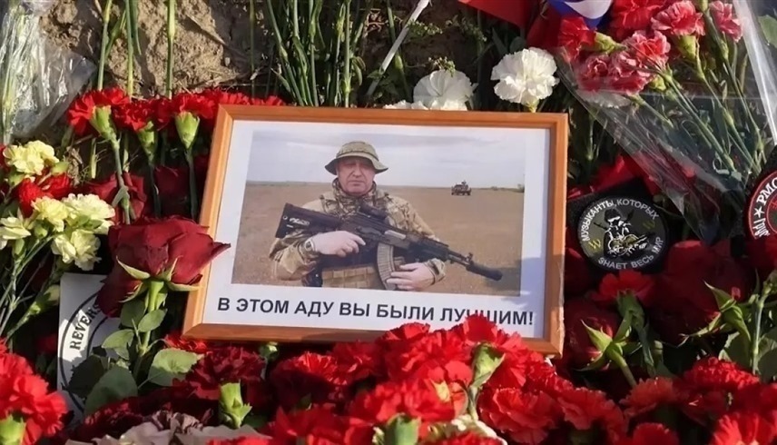 نصب تذكاري لقائد قوات فاغنر الروسية يفغيني بريغوجين (أرشيف)