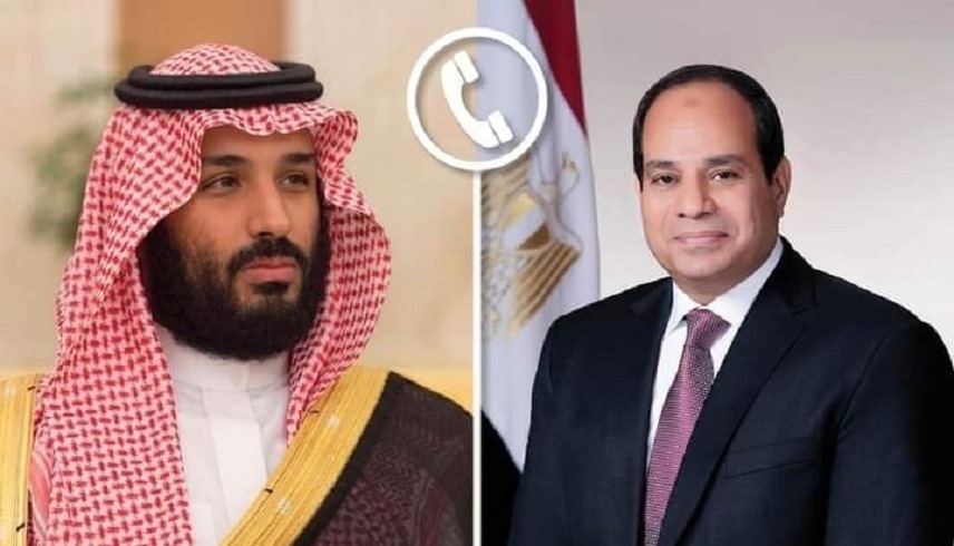 الرئيس المصري عبد الفتاح السيسي وولي العهد السعودي الأمير محمد بن سلمان 