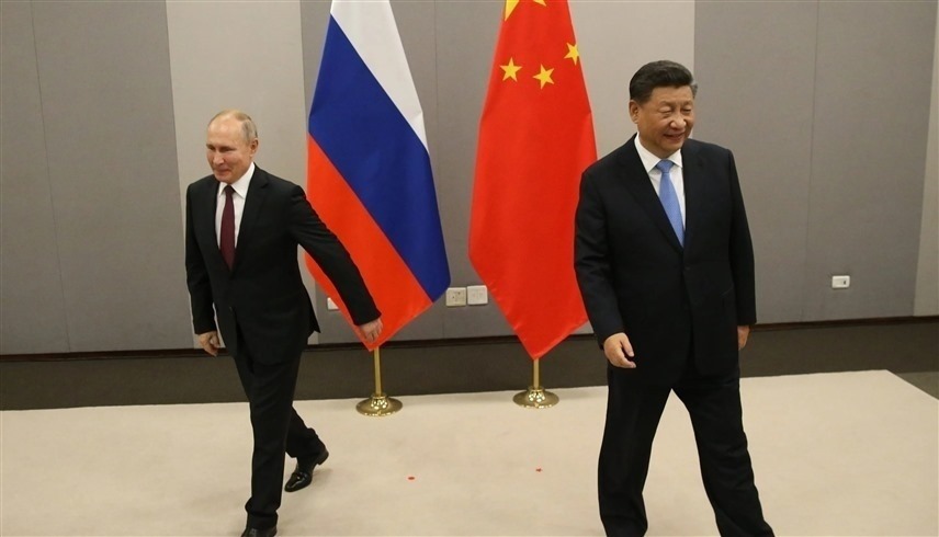 الرئيسان الروسي فلاديمير بوتين والصيني شي جين بينغ.