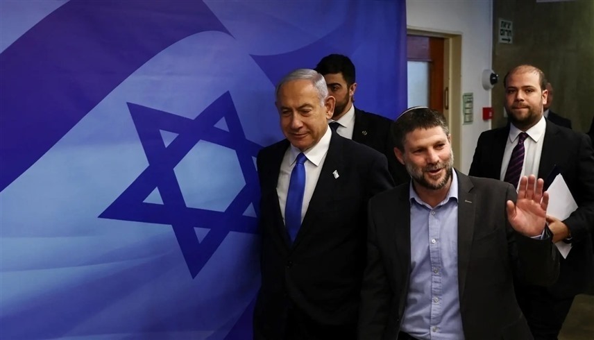 رئيس الحكومة الإسرائيلي بنيامين نتانياهو ووزير المالية بتسلئيل سموتيرتش (أرشيف)