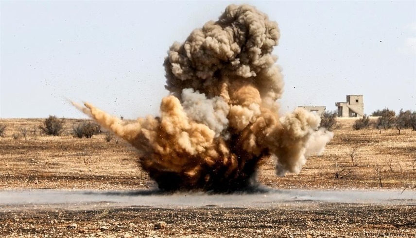 انفجار لغم في واقعة سابقة في سوريا (أرشيف)