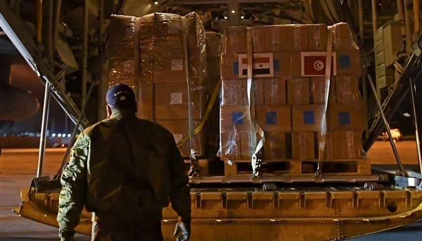 شحنة مساعدات تونسية إلى سوريا (وكالات)
